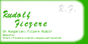 rudolf ficzere business card